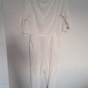 White one piece jumpsuit
